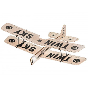 MINIATURA PARA MONTAR PLANADOR DE BALSA BALSABIRDS TWIN SKY VERDE EM MADEIRA REVELL REV 24314